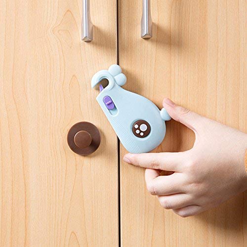 (Pack Of 2) Child Safety Kitchen Cabinet Locks With Strong Adhesive. Baby Proofing Latches Lock For Drawers