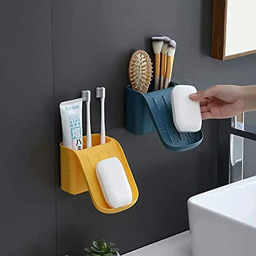 2 Pieces Soap Brush Holder. Portable Soap Dish Holder