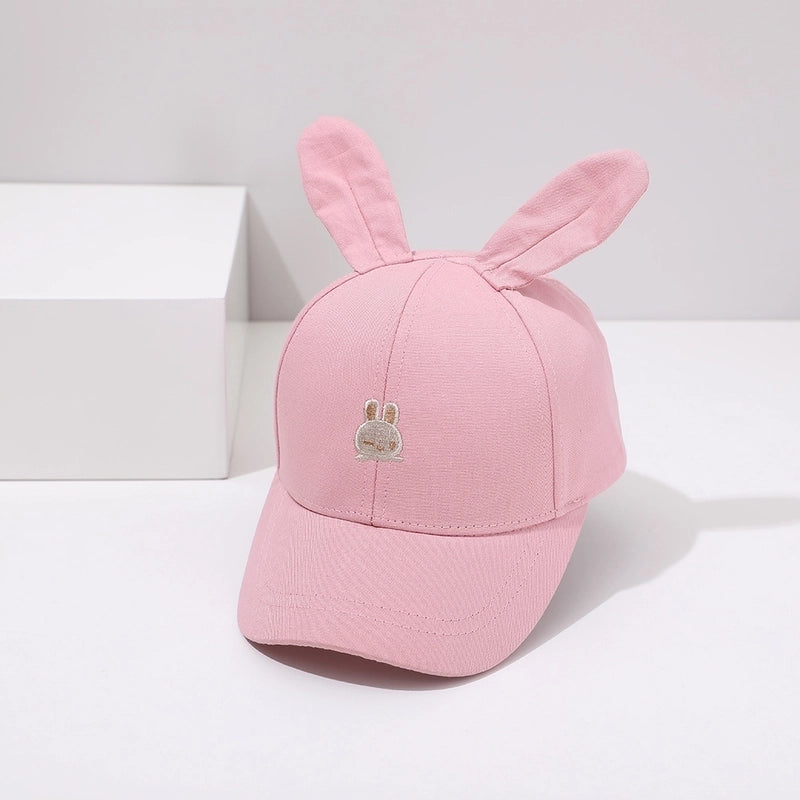 Children Unisex Cartoon Style Rabbit Embroidery Baseball Cap
