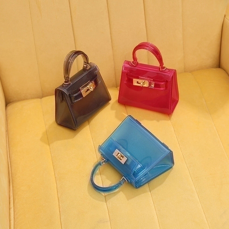 Women's Mini Summer Pvc Cute Basic Square Bag