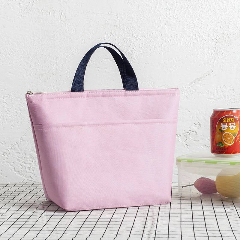 Thickened Portable Waterproof Bento Bag Insulation Bag Oxford Cloth Tote Bag