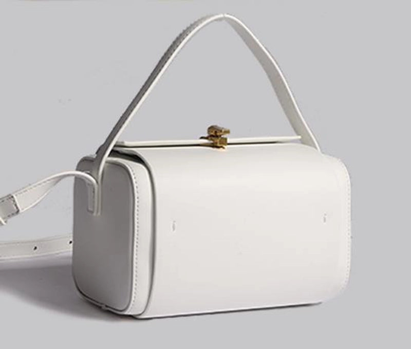 Women's Small All Seasons Pu Leather Solid Color Elegant Magnetic Buckle Square Bag