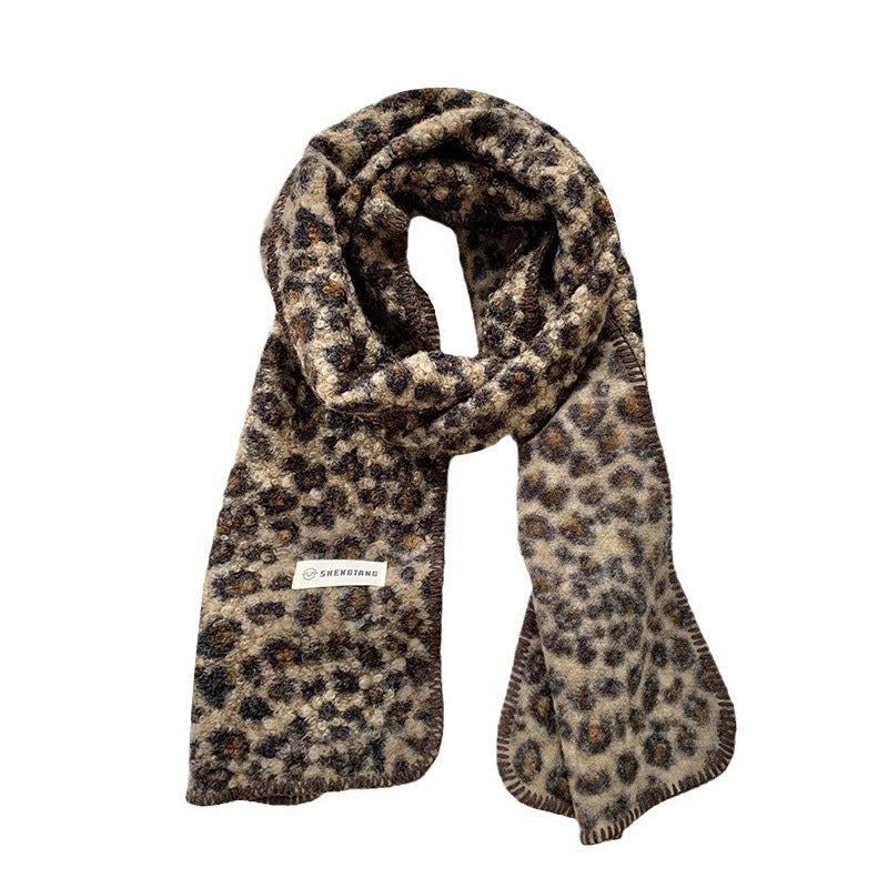 Women's Minimalist Classic Style Color Block Polyester Scarf