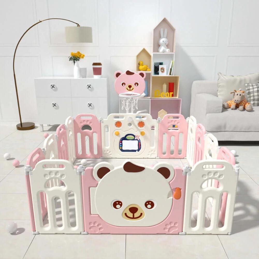 Playpen with Basketball Hoop