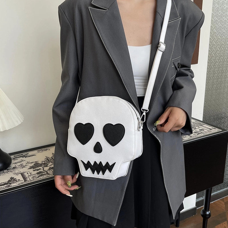 Women's Small Pu Leather Cartoon Cute Square Zipper Crossbody Bag