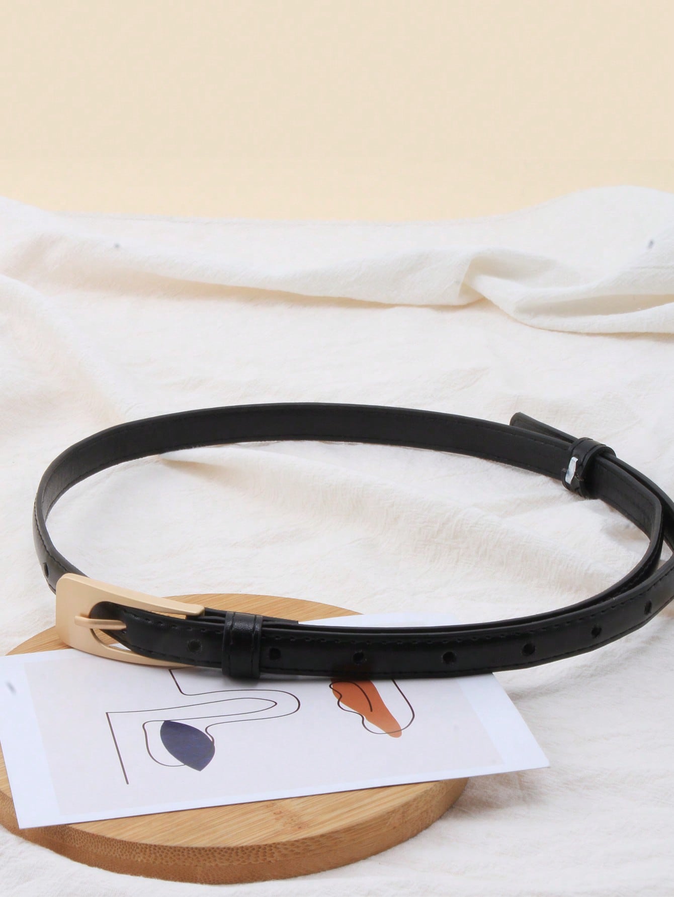 Geometric Buckle Casual Belt