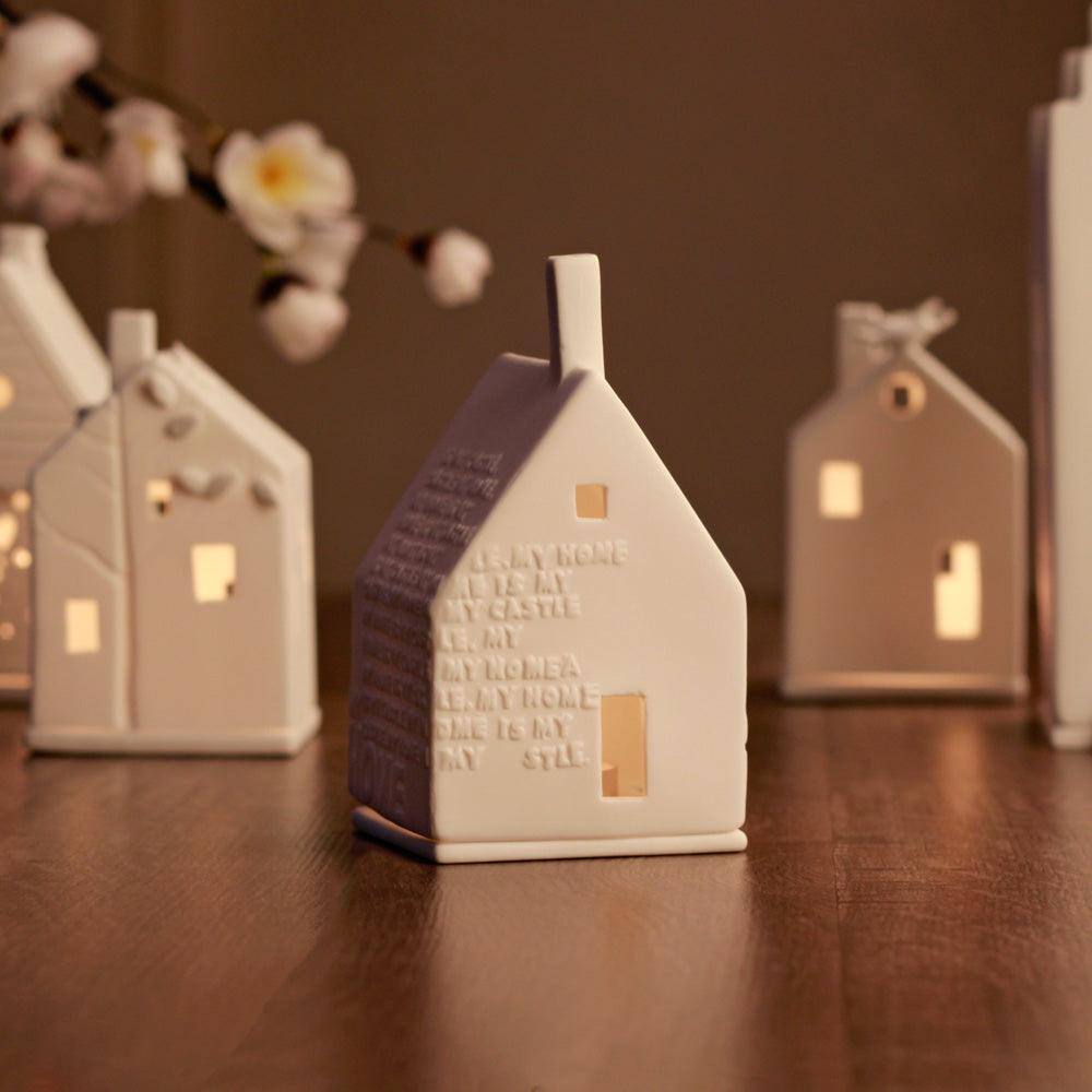 Words Home Tealight Holder & Sculpture Small