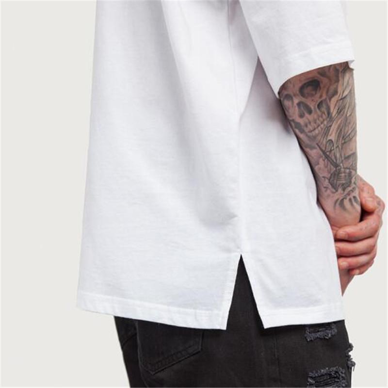 Solid Drop Shoulder Oversized Tee