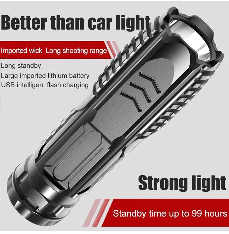 🔥 Multifunctional Rechargeable Flashlight