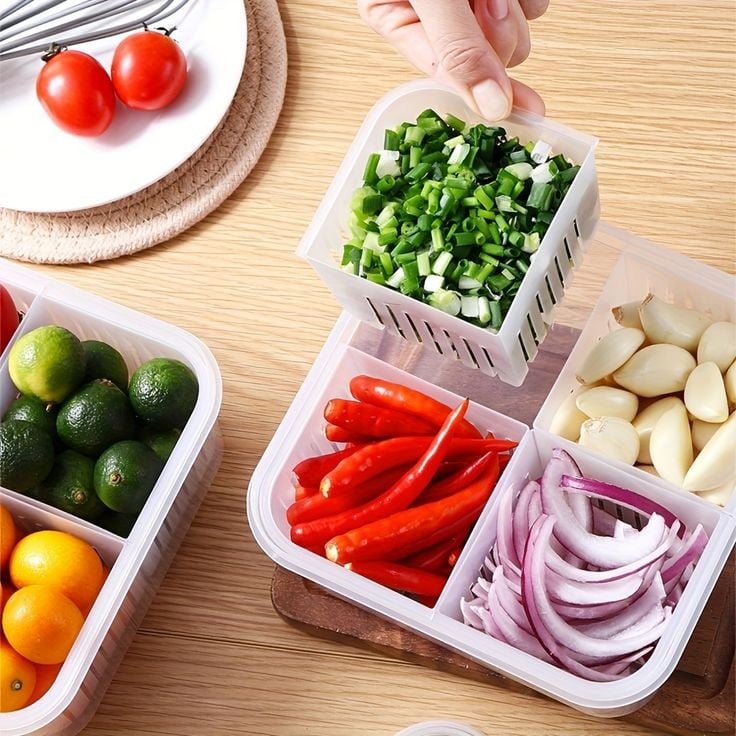 4X GRIDS REFRIGERATOR STORAGE BOX