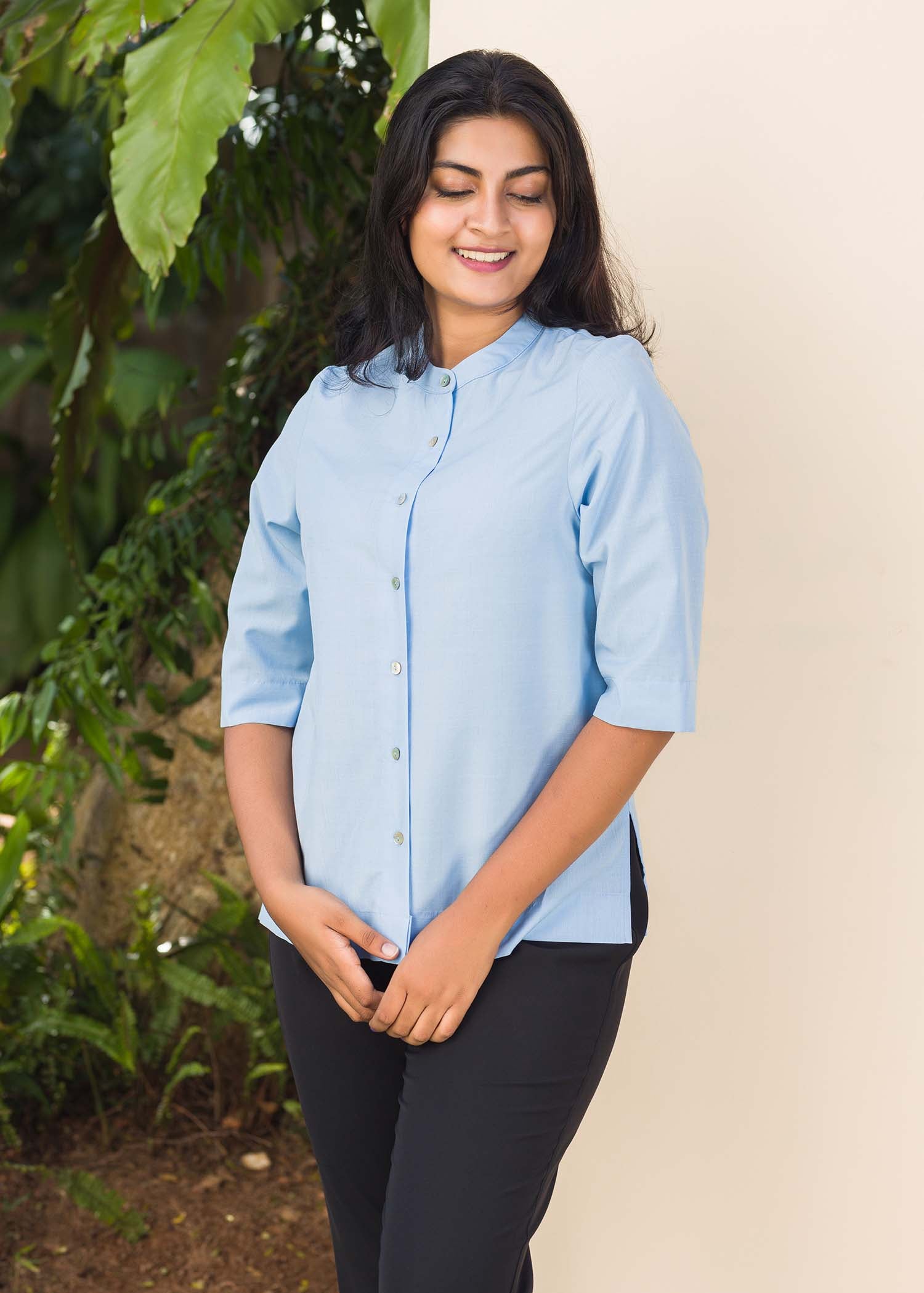 Neru Collared button down blouse