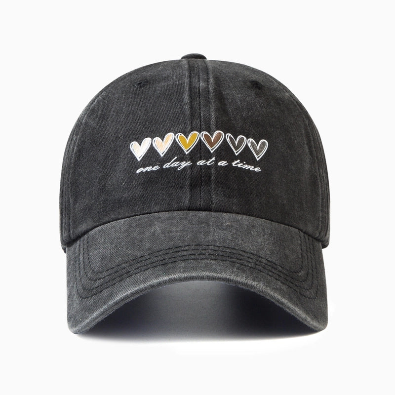Unisex Casual Vintage Style Classic Style Heart Shape Curved Eaves Baseball Cap