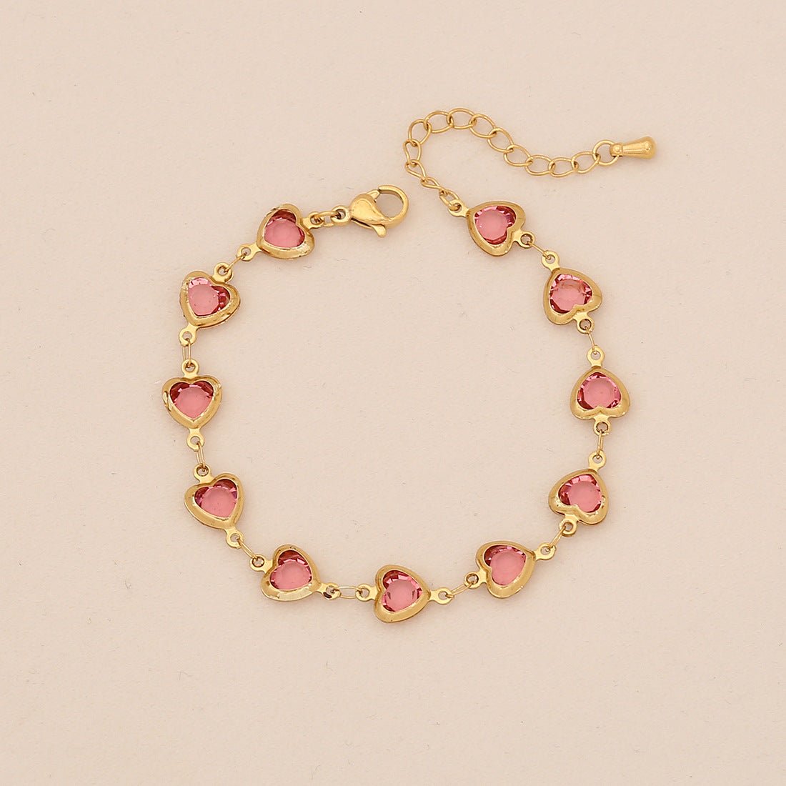 Fashionable Colorful Love Stainless Steel Bracelet Ins Trendy Titanium Steel Jewelry B634