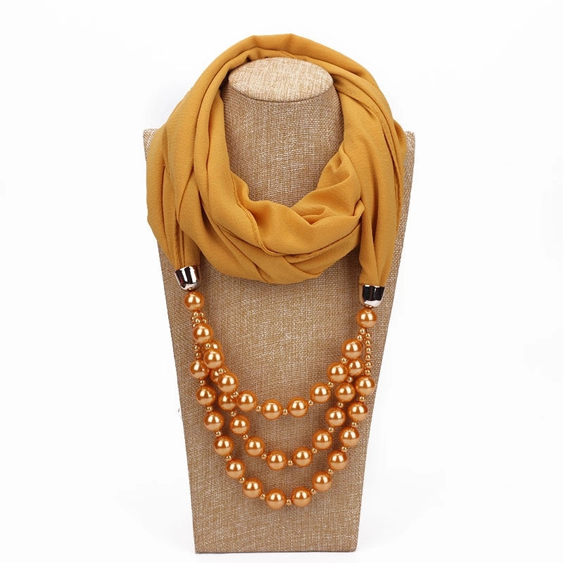 Women's Streetwear Solid Color Chiffon Patchwork Winter Scarves