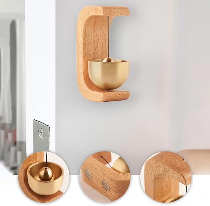 WOOD DOORBELL CHIME – MAGNETIC, DECORATIVE & LOUD