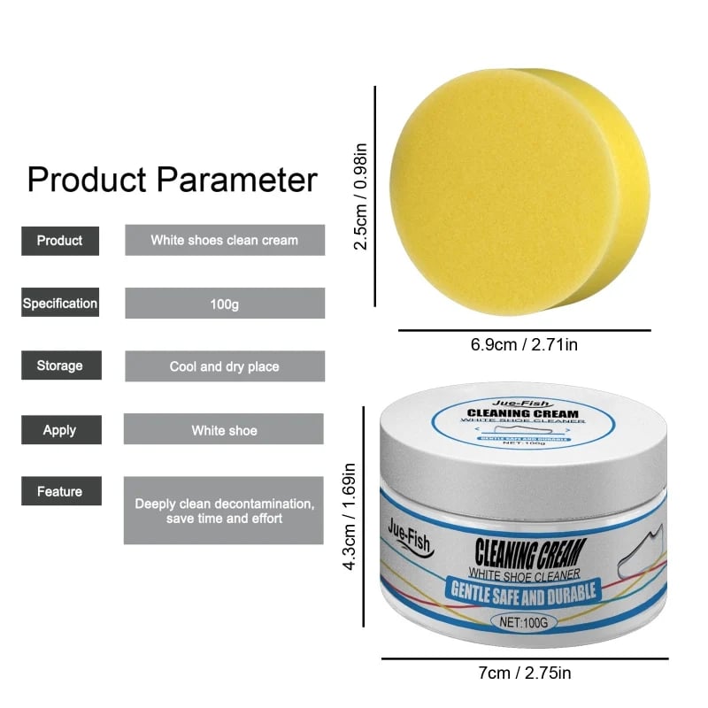 Reusable White Shoe Cleanning Cream - BUY 2 GET 1 FREE NOW