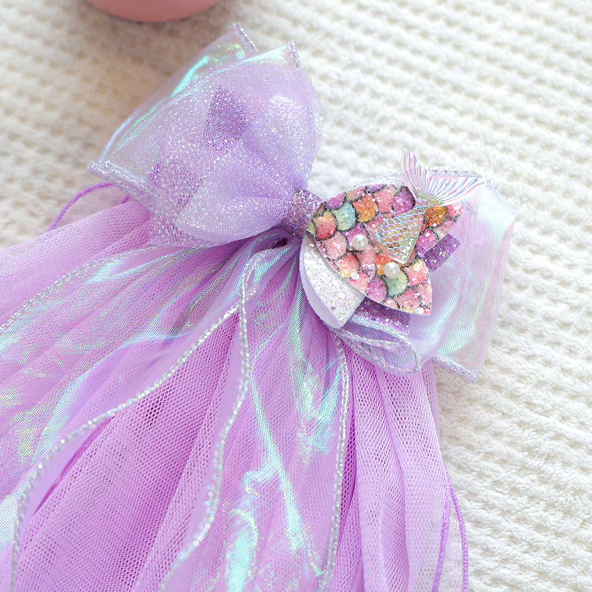 Bow/Mermaid/Ear Pattern Dog Cat Veil