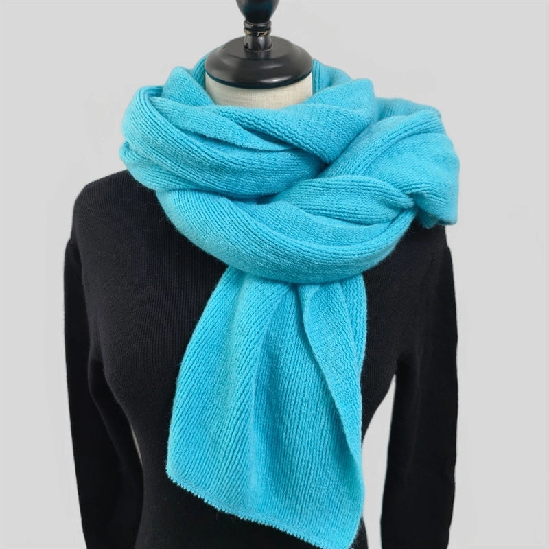 Women's Minimalist Classic Style Color Block Imitation Cashmere Scarf