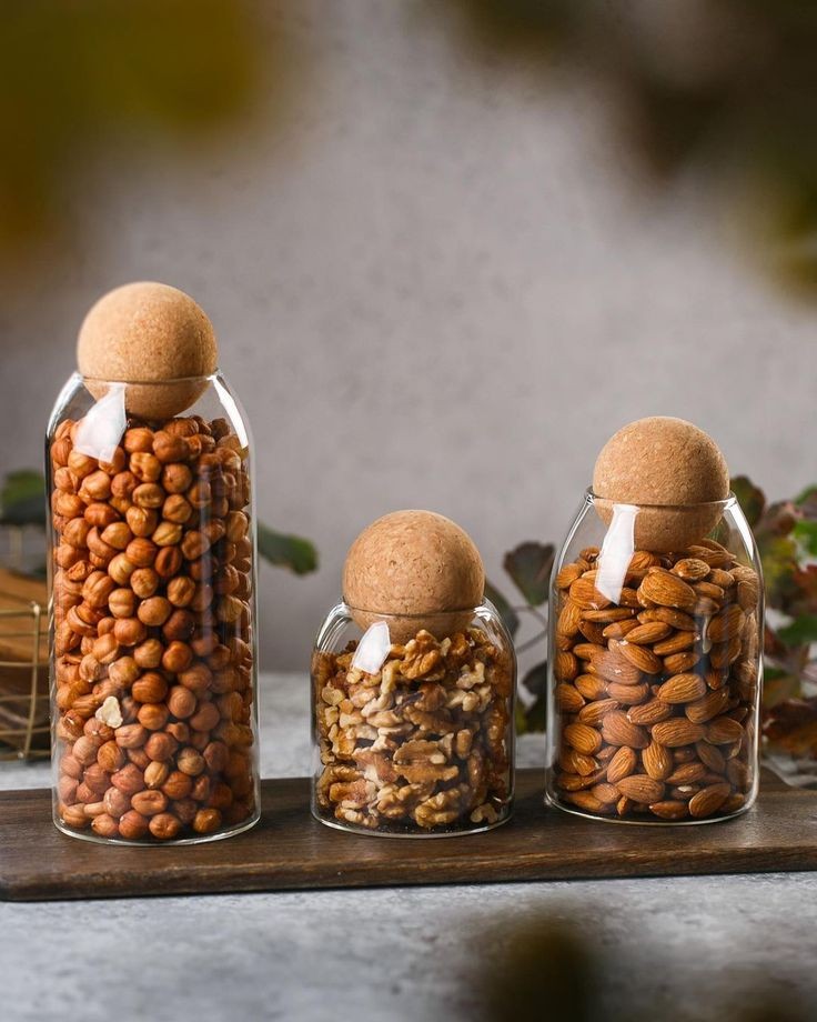 BALL CORK GLASS JARS