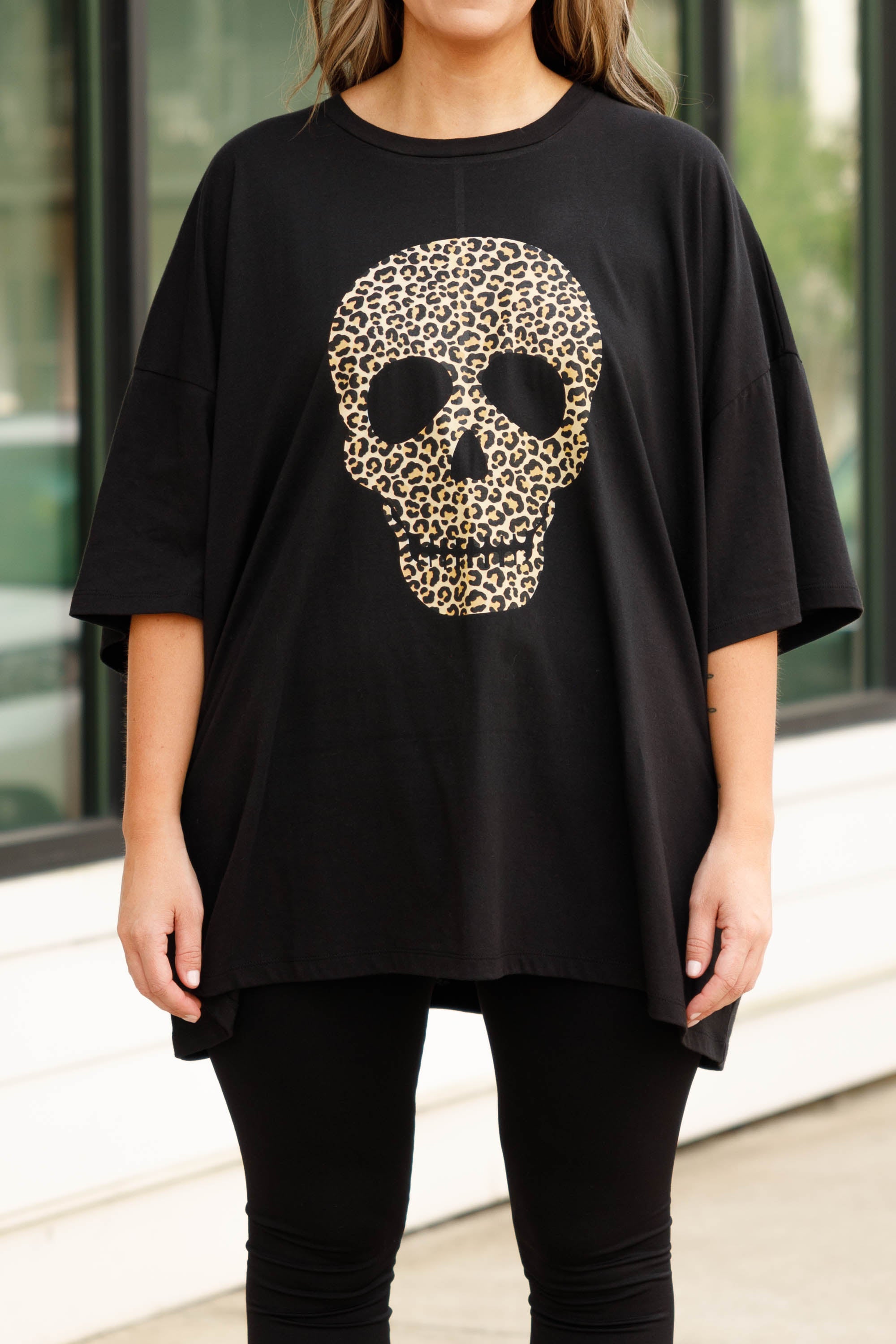 Bone To Be Wild Boyfriend Tee. Black