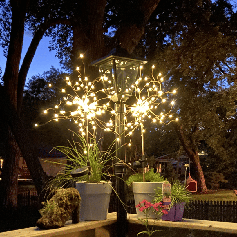 Waterproof  Solar Garden Fireworks Lamp