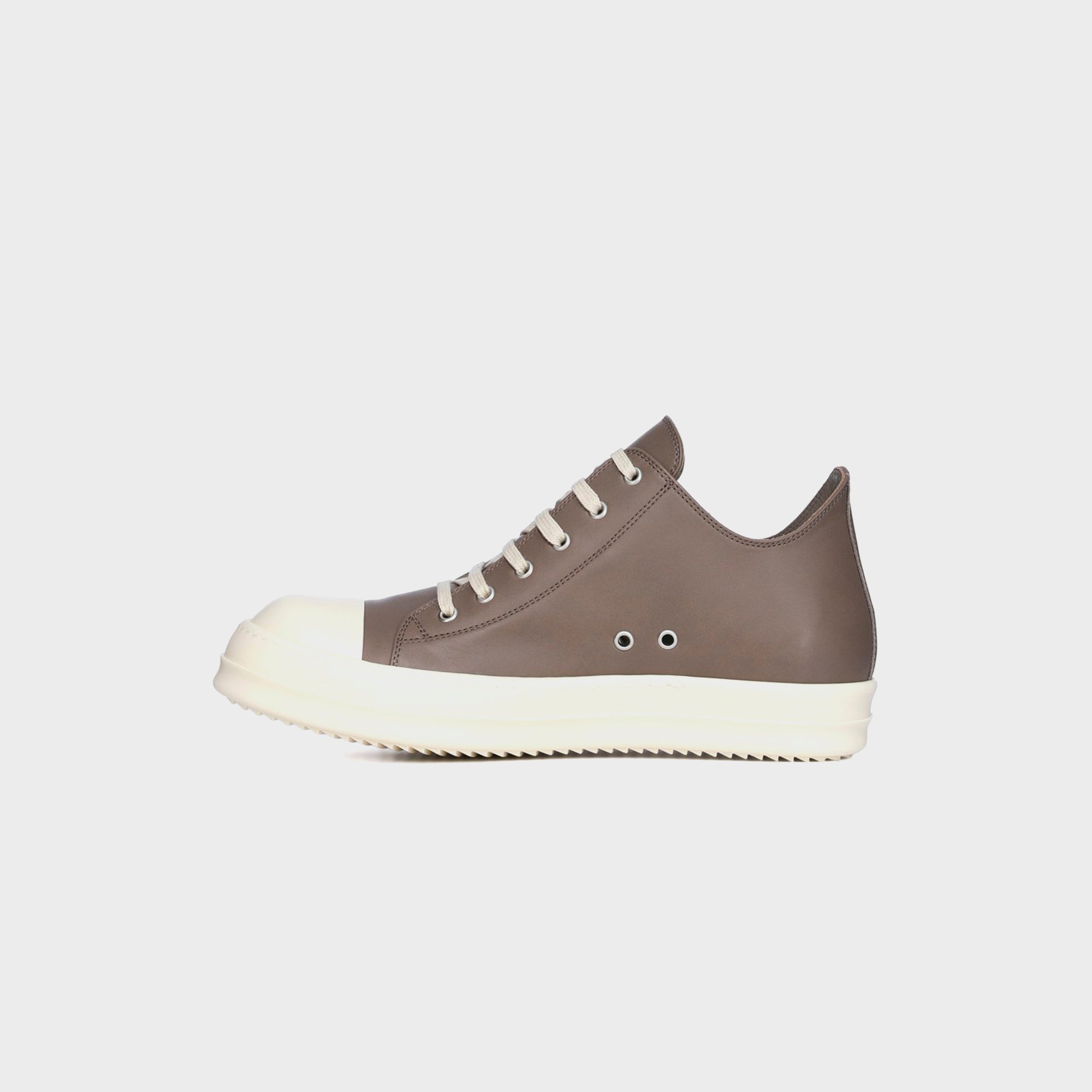 Rick Owens Low Sneakers Scarpe in Pelle - Dust / Milk / Milk