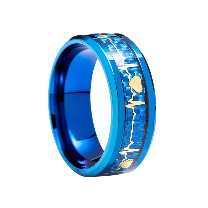Fashion Letter Titanium Steel Other Stoving Varnish Stainless Steel Rings