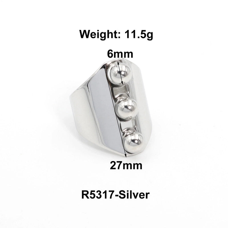 Vintage Style Classic Style Geometric Heart Shape Butterfly Titanium Steel Plating Rings