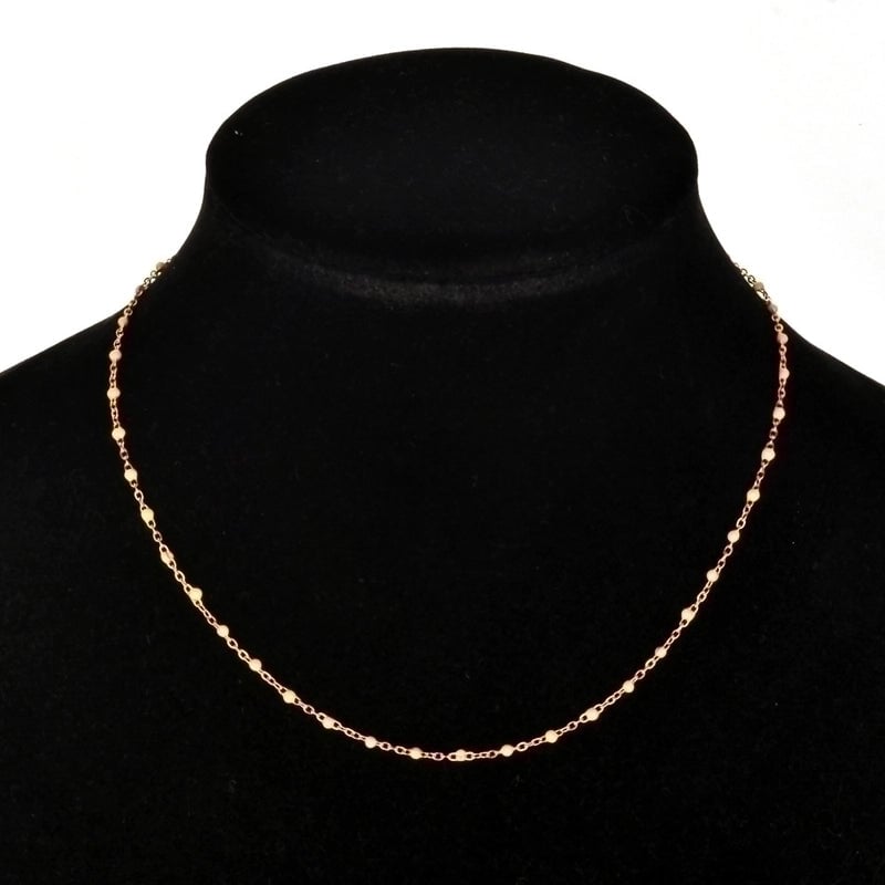 Minimalist Printing Stainless Steel Alloy Plating Gold Plated Necklace