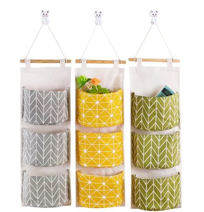 1pc Hanging Pockets Organizer Over The Door. Storage Multi Pocket Bags Hanging Storage Bag