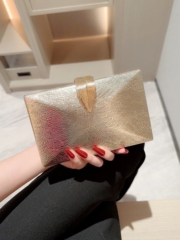 3 Pieces Women's Pu Leather Color Block Elegant Vintage Style Classic Style Square Buckle Clutch Bag Square Bag Evening Bag
