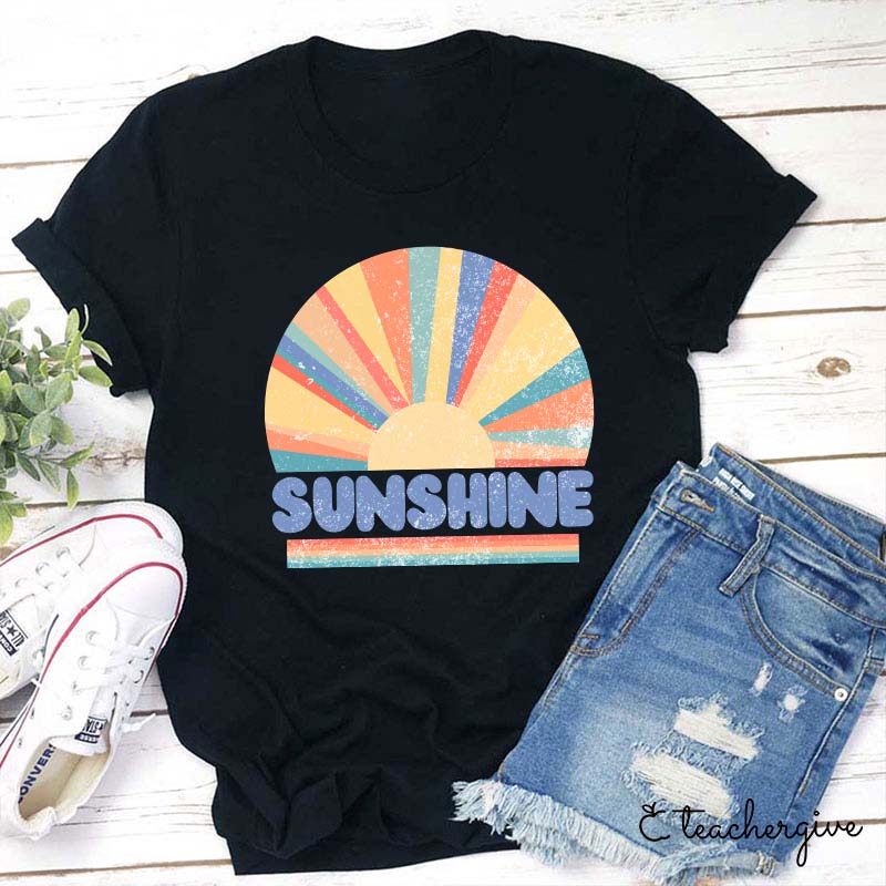 Sunshine Rainbow Teacher T-Shirt