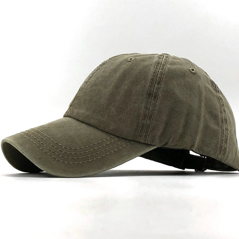 Korean Washed Cotton Distressed Baseball Hat