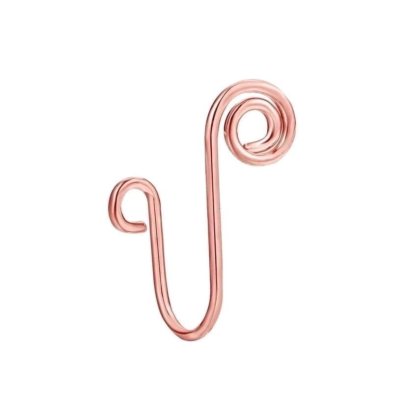 Minimalist Letter Copper Plating Nose Studs