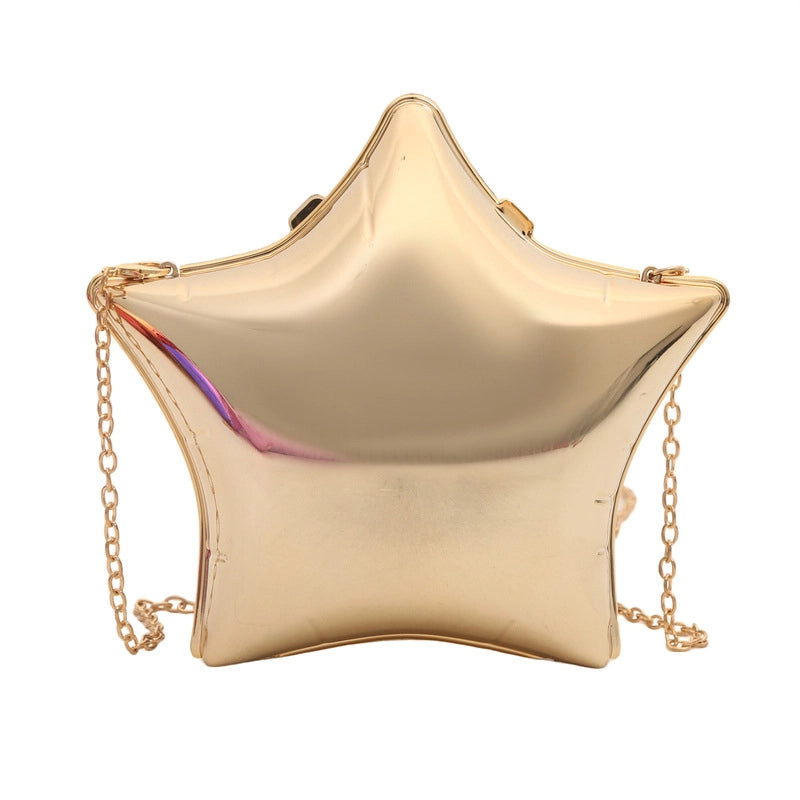 Women's Small Arylic Solid Color Elegant Pentagram Lock Clasp Square Bag