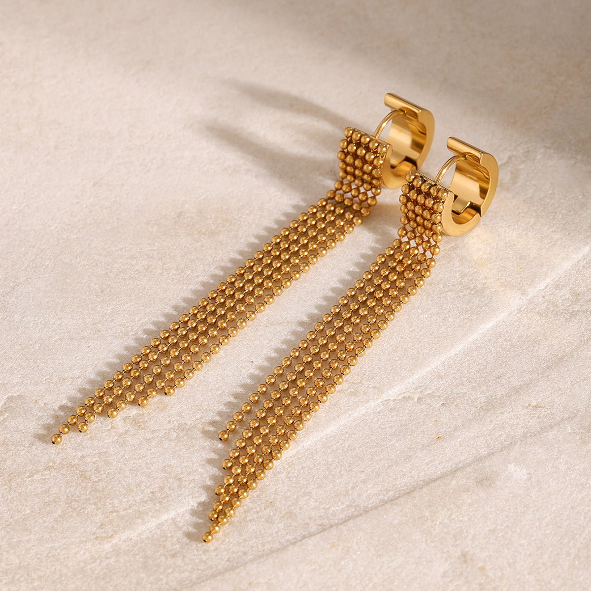 Stainless Steel Tassel Earrings Ear Studs Ear Buckles Titanium Steel Earrings Earrings