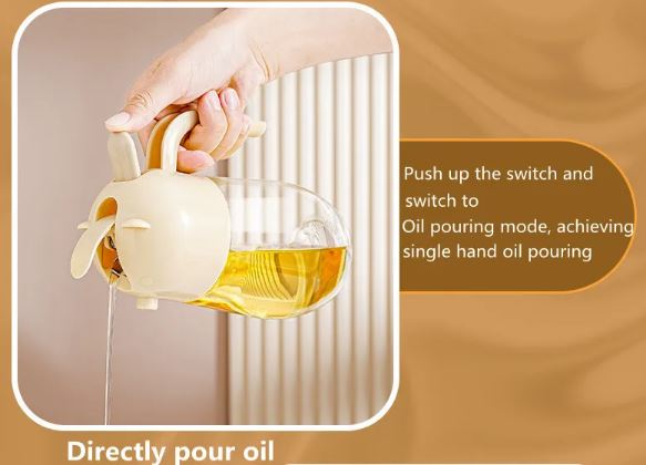 580ml Glass Oil Bottle Kitchen Cooking Oil Sprayer. Oil Sprayer Container