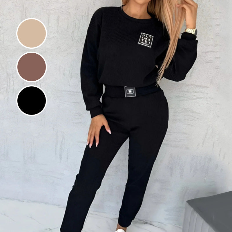 🔥Gratis thuisbezorging 💖Black Friday 43% korting💞Women's Corduroy Jogger Sweatsuit Set