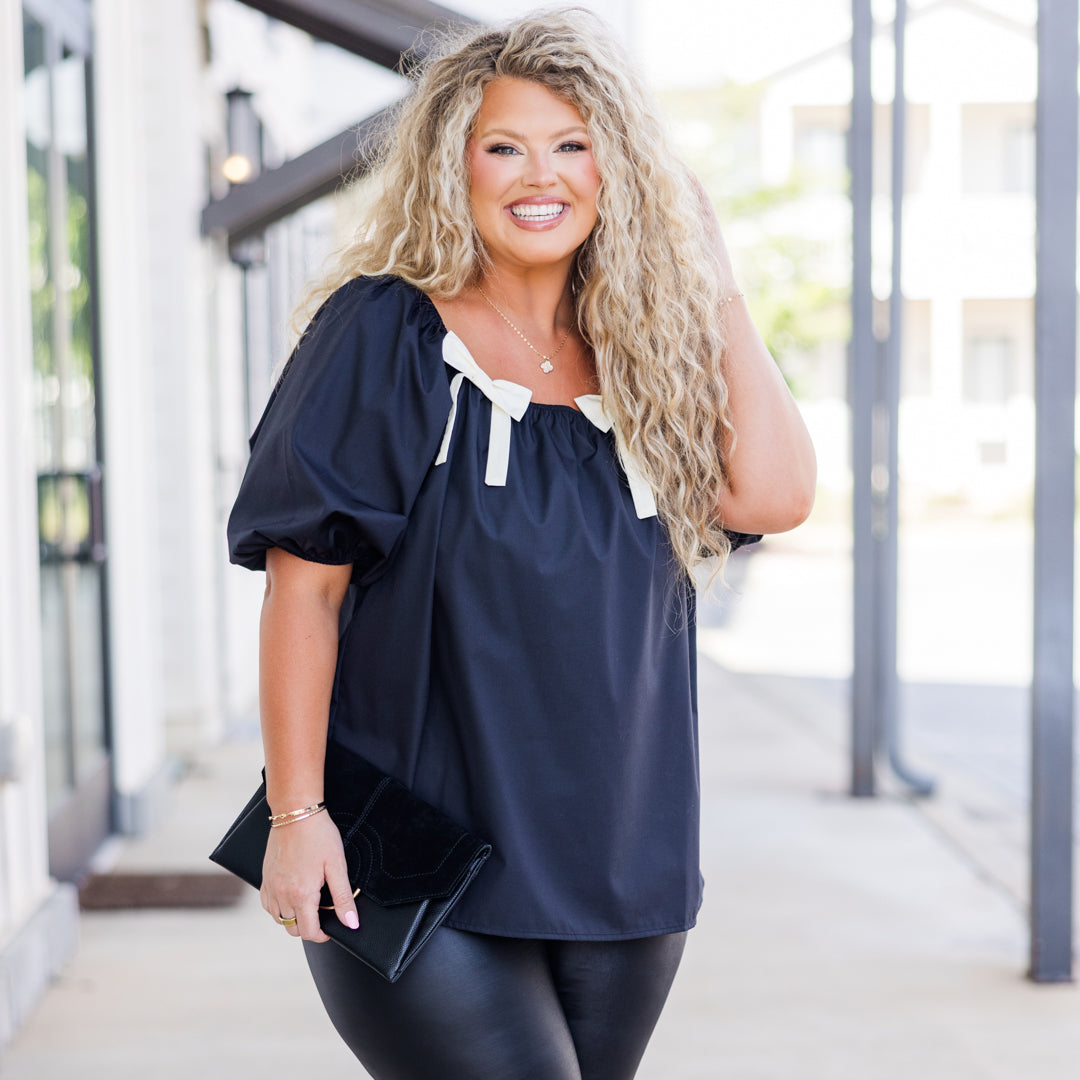 Love Will Win Top. Black