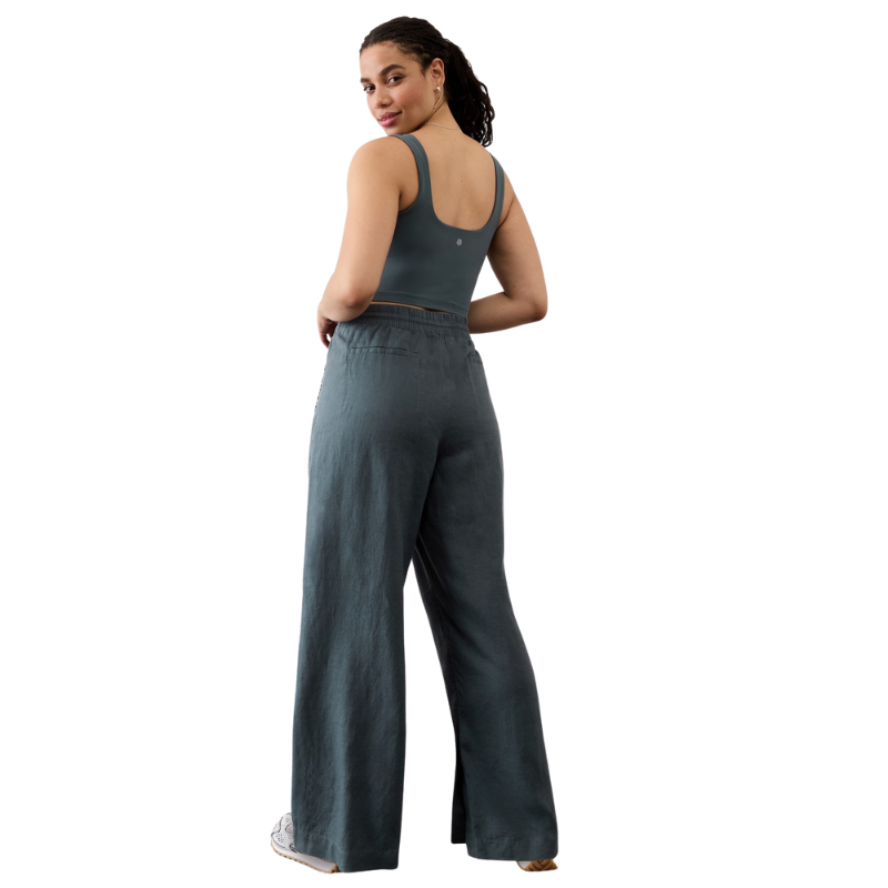 Retreat Linen High Rise Wide Leg Pant