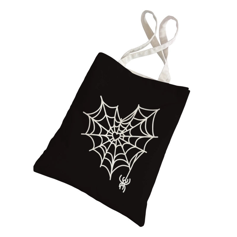 Women's Casual Pumpkin Skeleton Shopping Bags