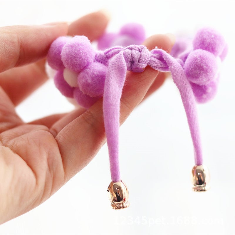 Knitted Flower Cat Dog Collar