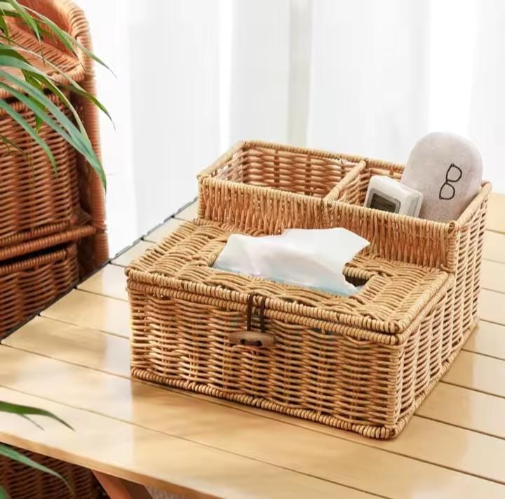 3 slots storage organizer with serviette holder