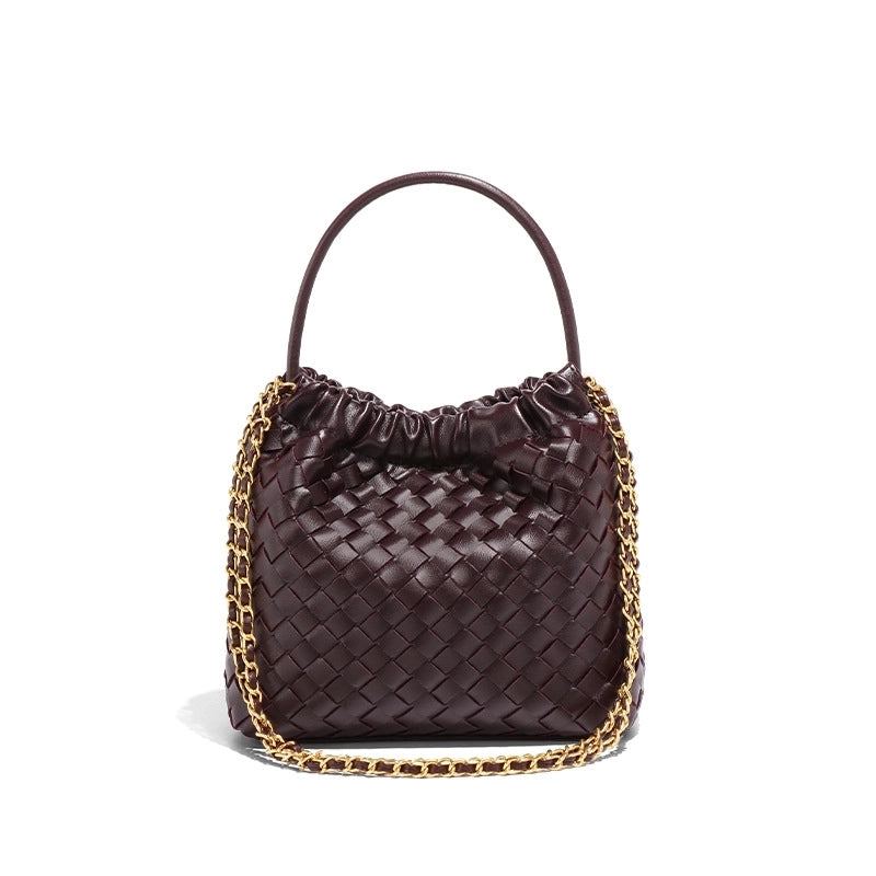 Women's Small Pu Leather Solid Color Streetwear Square Open Handbag