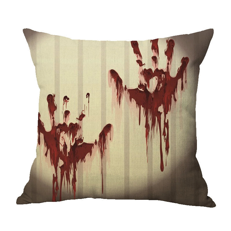 Halloween Punk Skull Linen Pillow Cases Couch & Sofa Decor