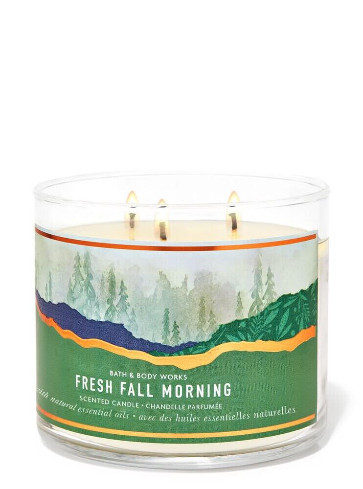 Bath &  Body Works Fresh Fall Morning 3-Wick Candle