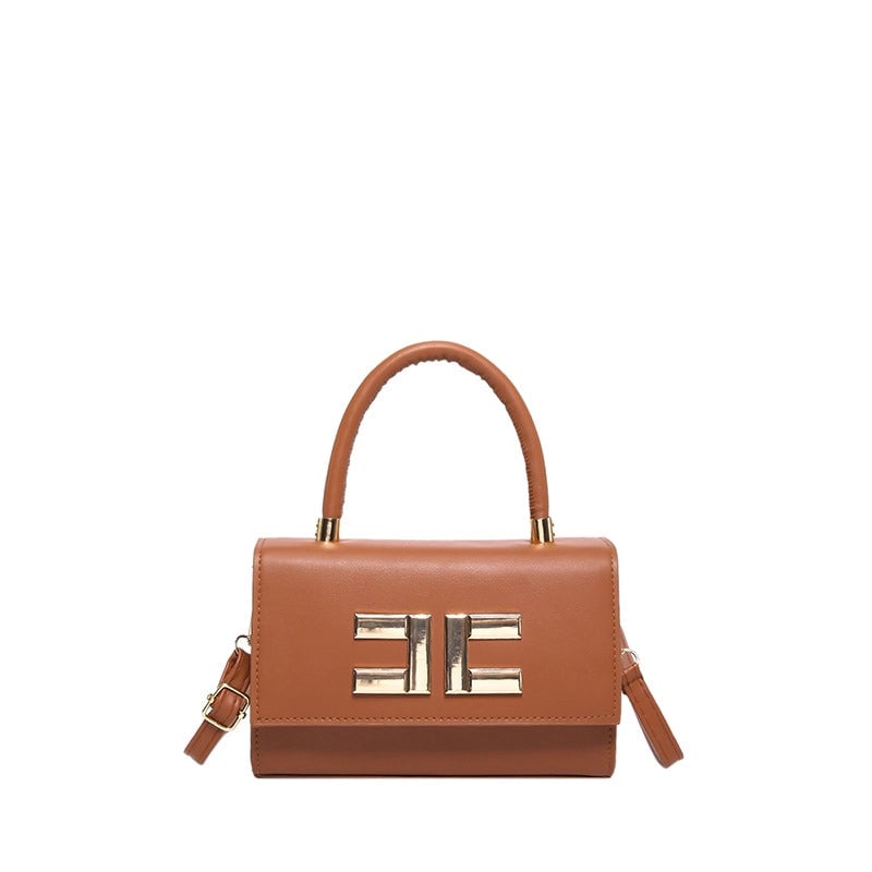 Women's Small Pu Leather Solid Color Streetwear Sewing Thread Square Flip Cover Square Bag