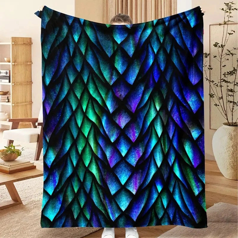 Casual Cartoon Flower Double-Sided Velvet Blanket Bedding