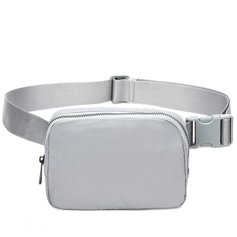 New Lulu Waist Bag Nylon Waterproof Chest Bag Outdoor Sports Running Mobile Phone Bag Men's And Women's Crossbody Bag