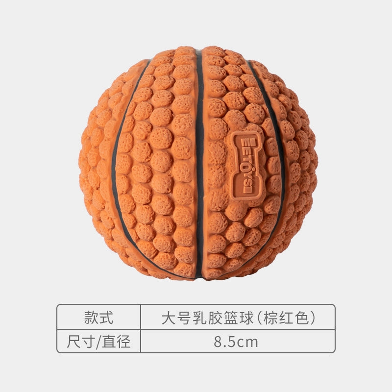 Rubber Dog Toy Football Tennis Ball Squeaky Sound Pet Toy Vibrant Color Ideal For Playtime Fun Your Furry Friend